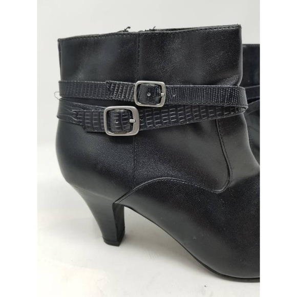 Croft & Barrow Ankle Boots Booties Black Zip 8 M - Picture 4 of 12
